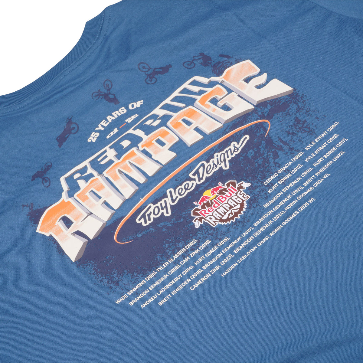Short Sleeve Tee Troy Lee Designs X Red Bull Rampage Canyon Gap Blue Smoke