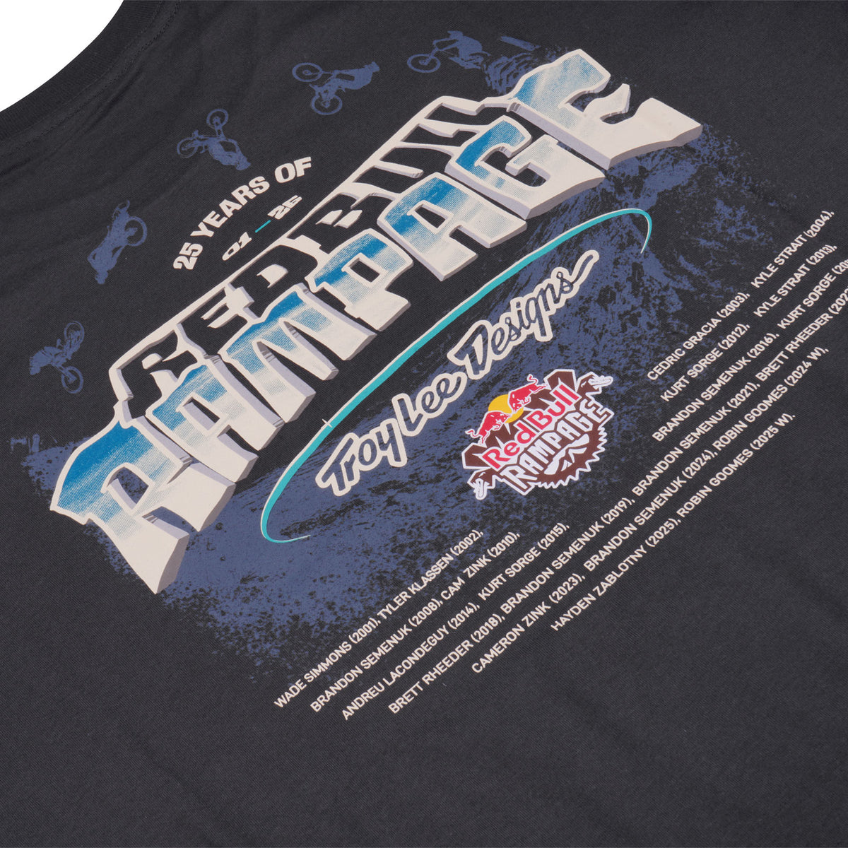 Short Sleeve Tee Troy Lee Designs X Red Bull Rampage Canyon Gap Carbon