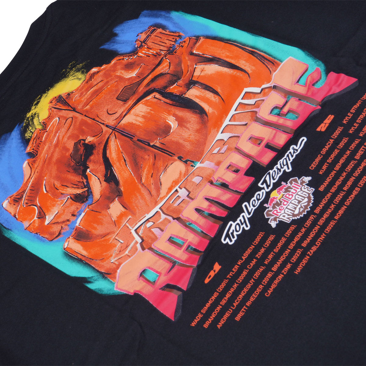 Short Sleeve Tee Troy Lee Designs X Red Bull Rampage Dreamland Black