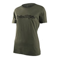 T-shirt à manches courtes pour femme, vert militaire signature