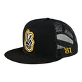 Casquette trucker noire Peace Out
