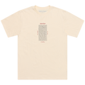 T-shirt à manches courtes blanc vintage encadré