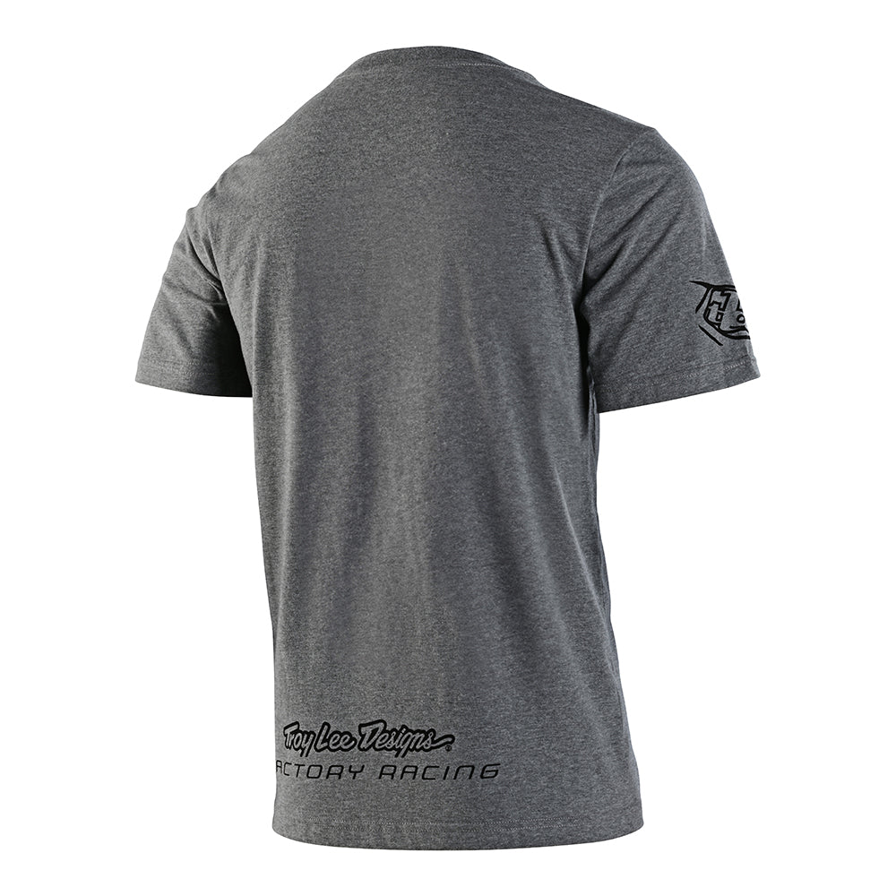 T-shirt à manches courtes TLD Factory Racing gris chiné