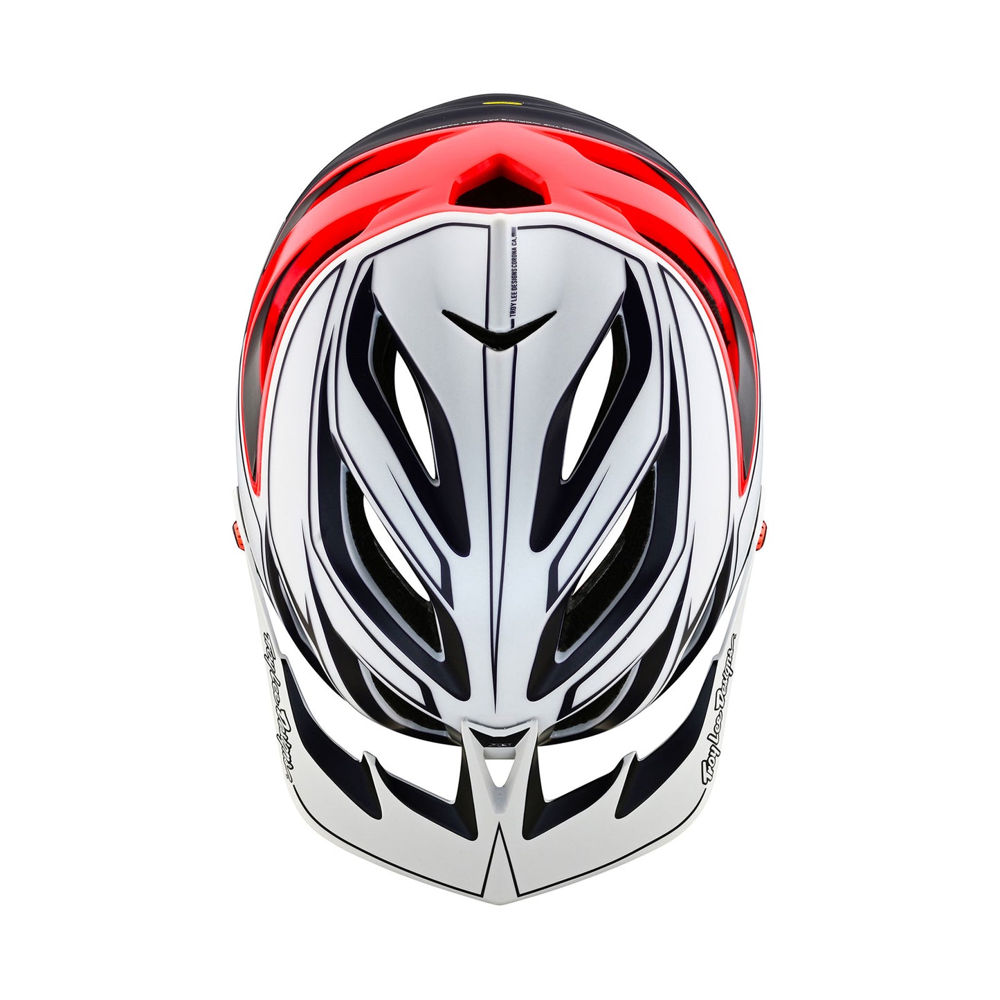 Épingle de casque A3 blanche/rouge