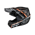 Casque SE4 en polyacrylite noir/cuivre déformé