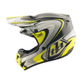 Casque GP Pro Crossover Gris / Jaune fluo