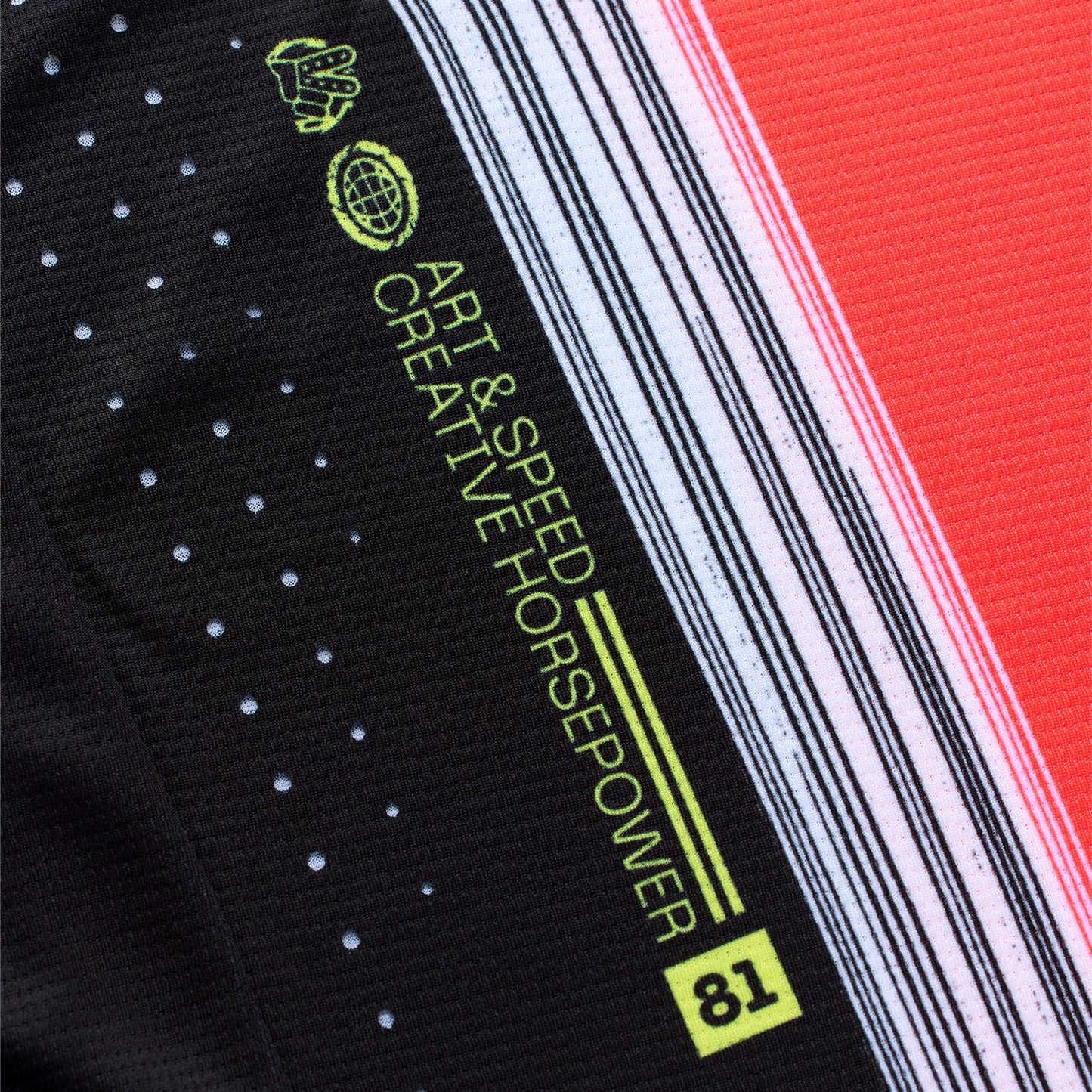Maillot Youth SE Pro à rayures rouge infrarouge/noir