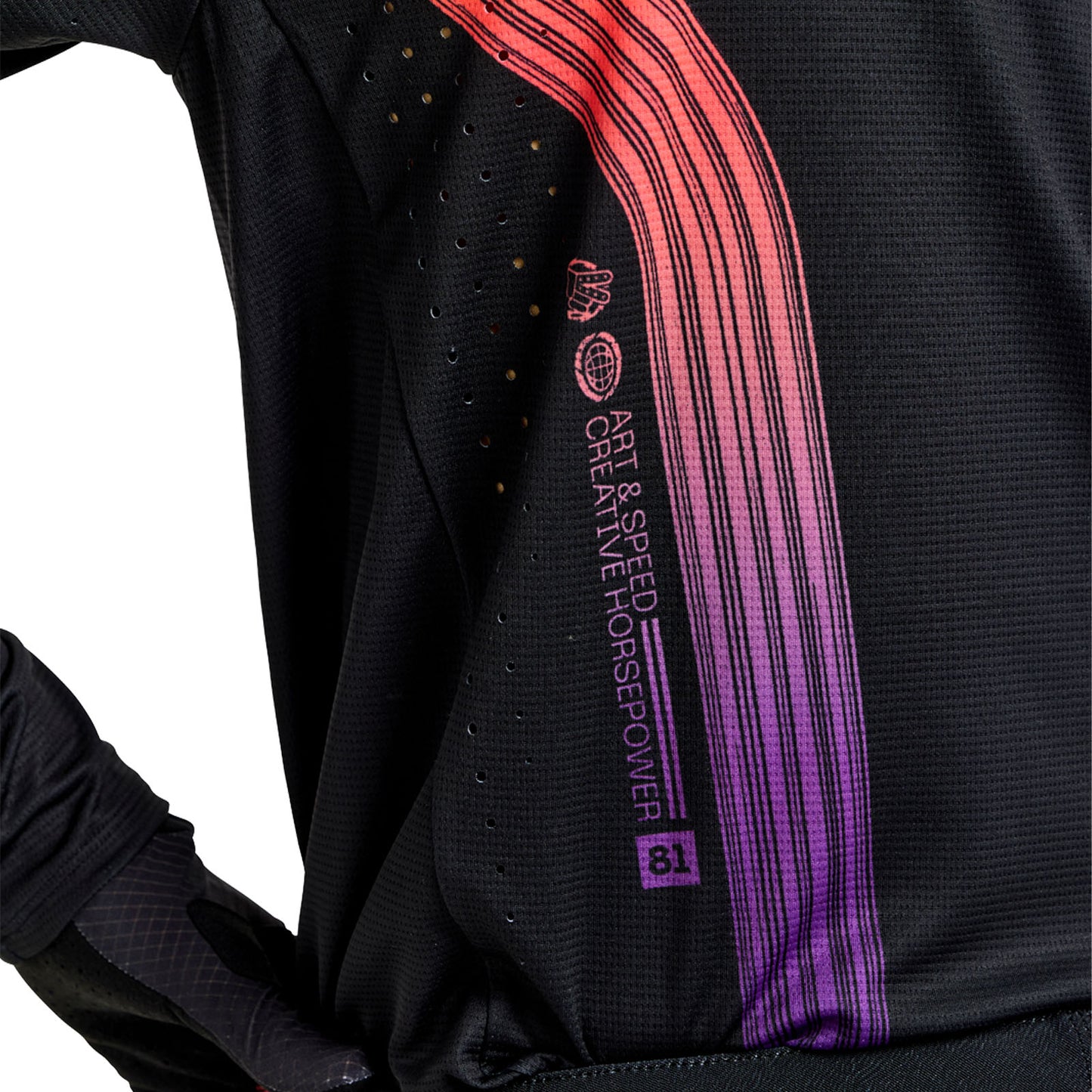 Maillot SE Pro à rayures noires et multicolores