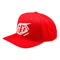Curved Snapback Hat Badge Team Red