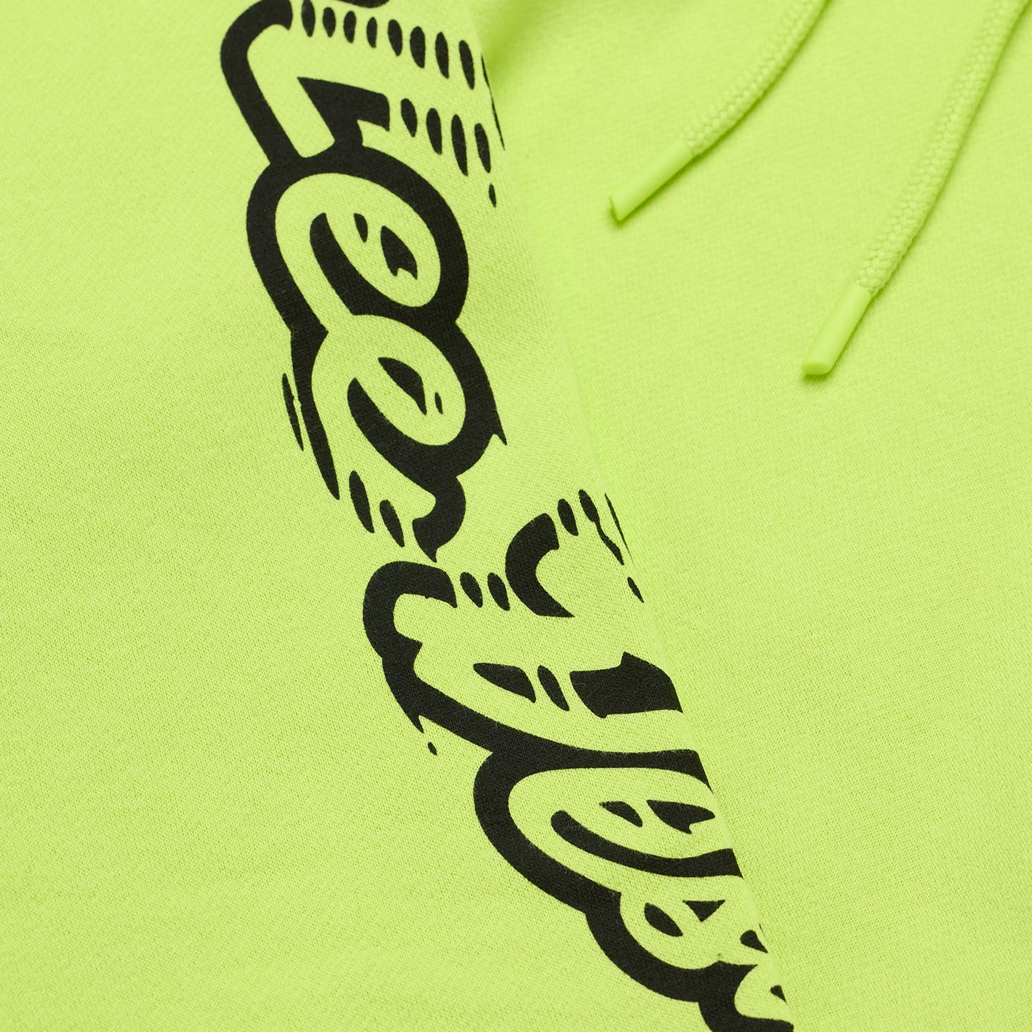 Sweat à capuche Peace Out jaune fluo