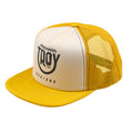 Casquette trucker à smiley doré