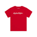 T-shirt à manches courtes pour jeunes, rouge, signature de l'équipe