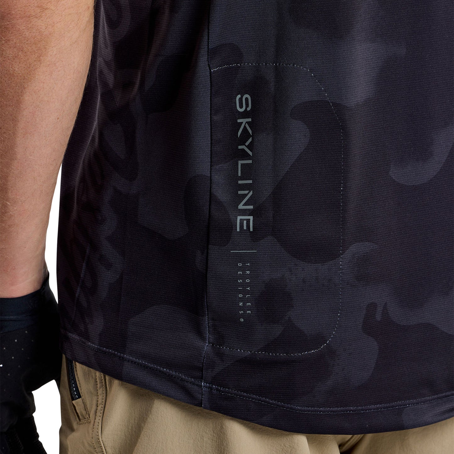 Maillot à manches courtes Skyline Scrubland Noir