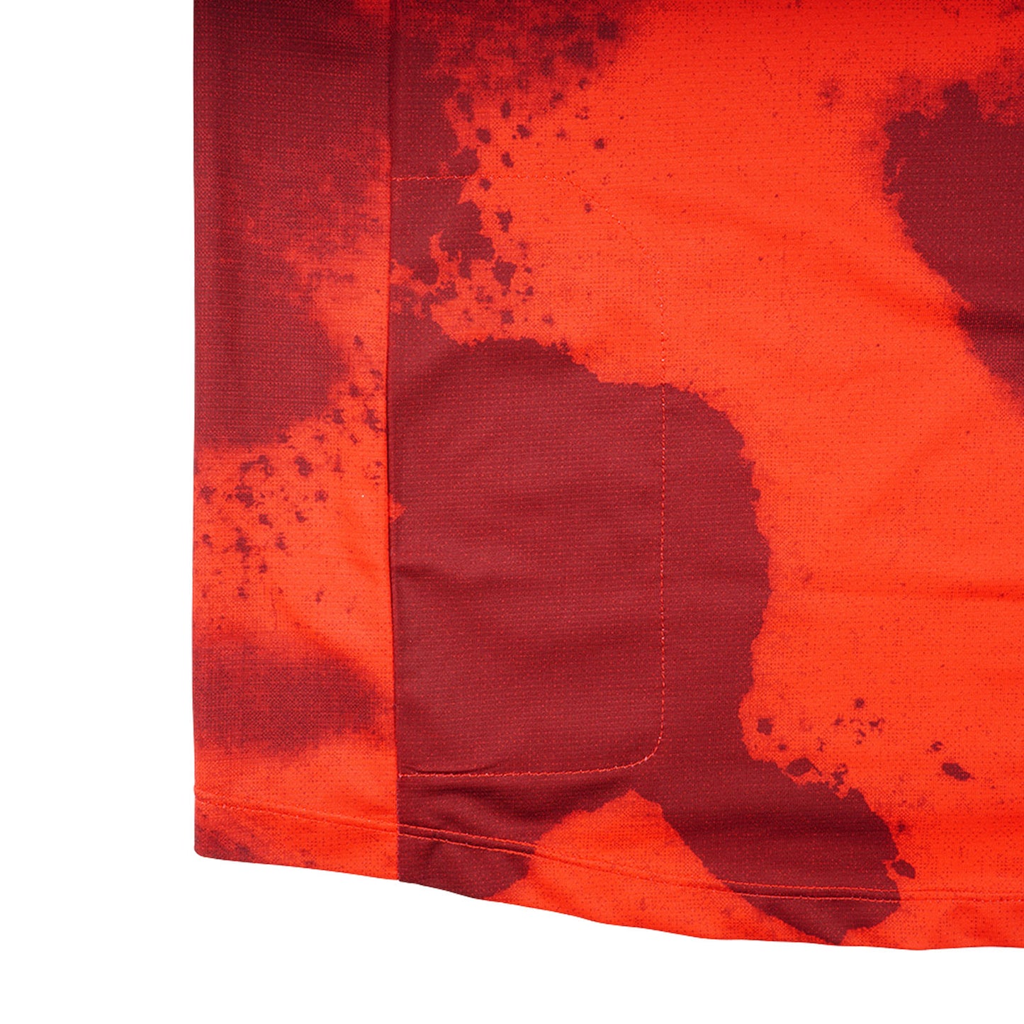 Maillot Skyline à manches courtes pour enfant, rouge flamboyant évasé