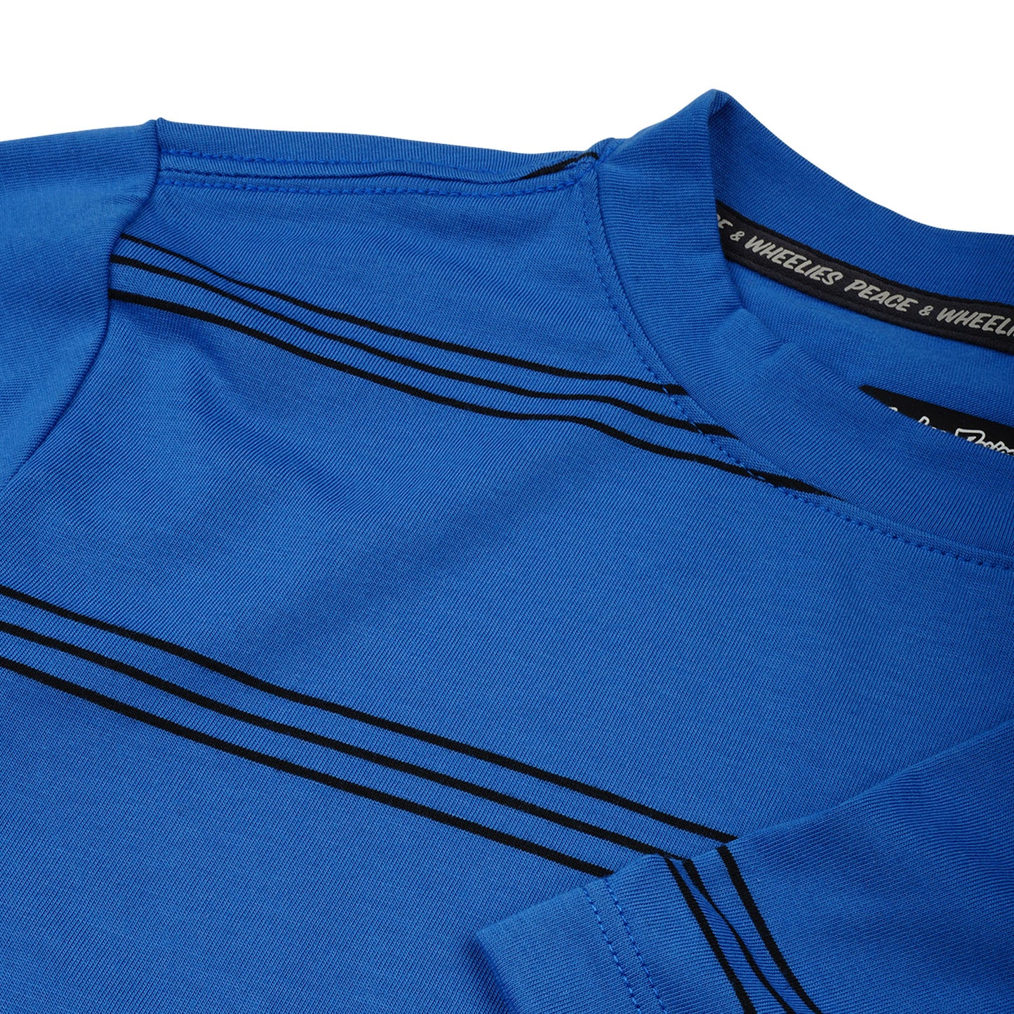 T-shirt à manches courtes Skyline Ride pour enfant, couleur cobalt délavé