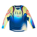 Maillot de jeune GP Pro Jaune fluo / Bleu marine foncé