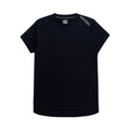 Maillot Lilium à manches courtes pour femme, noir uni