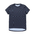 Womens Lilium Short Sleeve Jersey Twisted Checkers Black