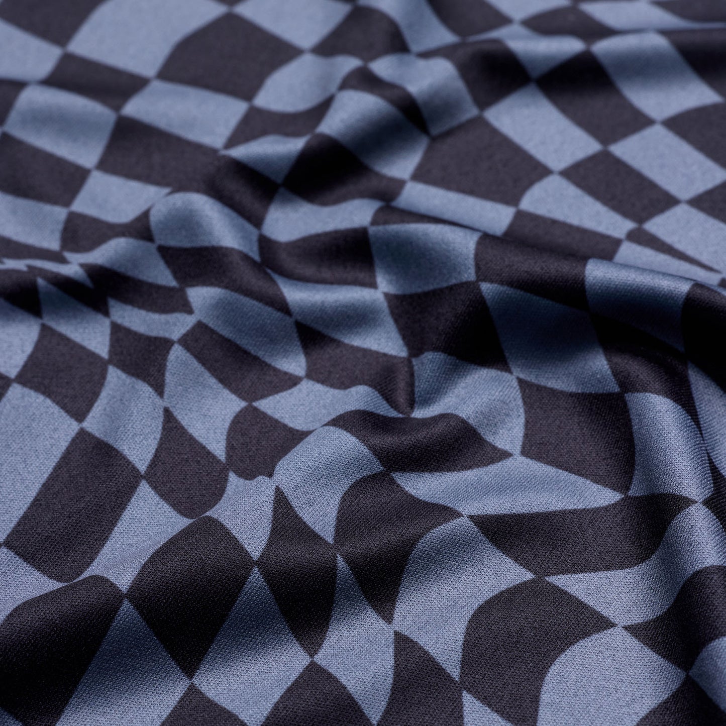 T-shirt à manches courtes Lilium pour femme, motif à carreaux torsadés, noir