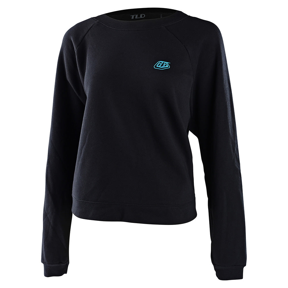 Troy Lee No Artificial Colors Women s Crop Top Sweatshirt Black