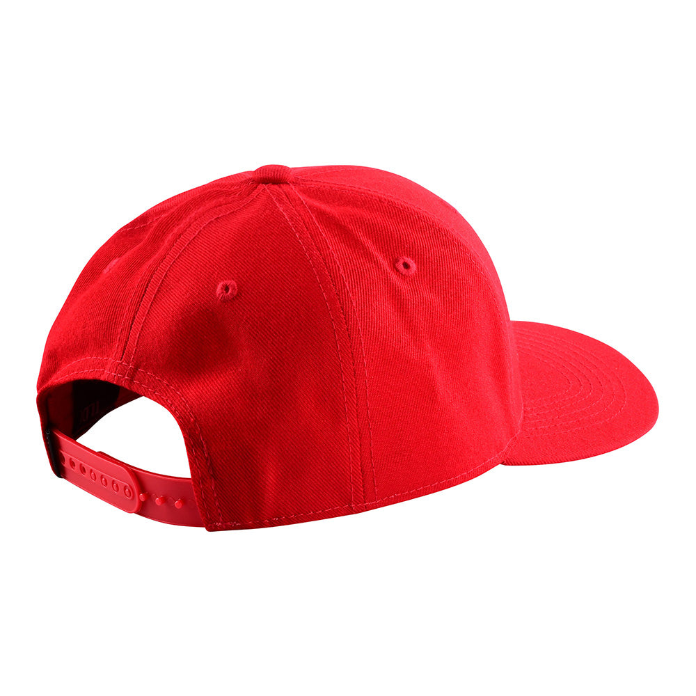 Casquette Snapback courte rouge/blanche