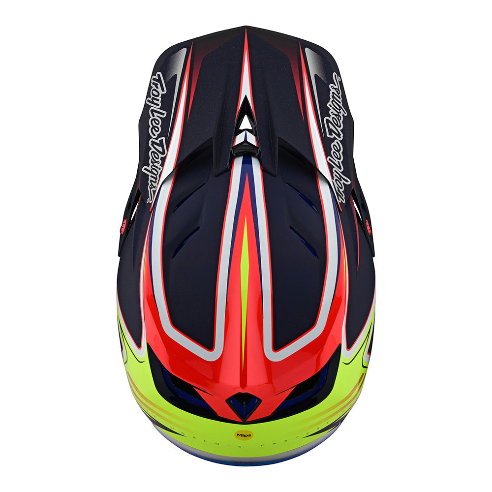 D4 Carbon Helmet Lines Black / Red