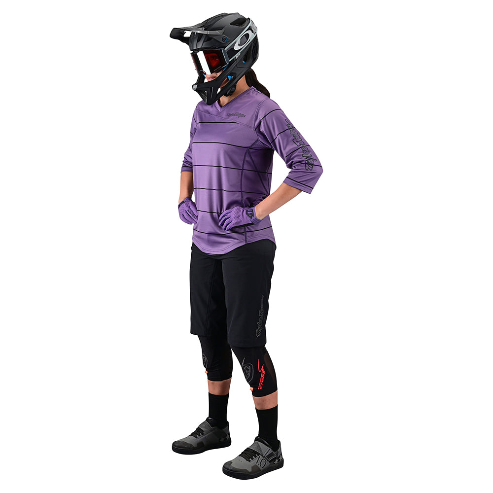 Womens Mischief Jersey Pinstripe Orchid