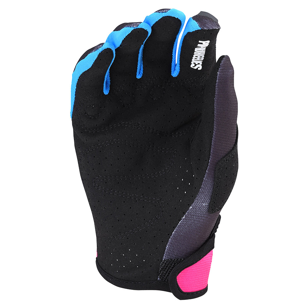 Gants GP pour femmes, noir/jaune uni