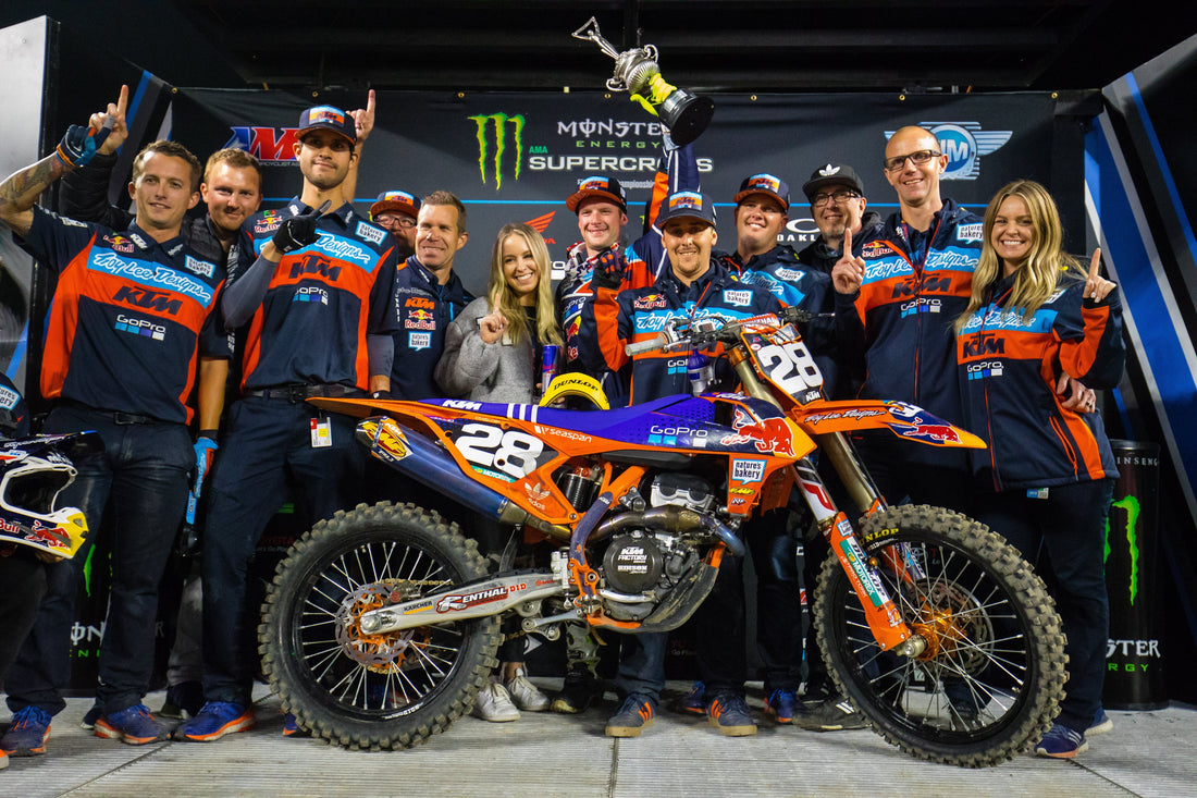 Troy Lee Designs/Red Bull/Ktm’S Mcelrath Dominates At Supercross Season Opener Featured Image