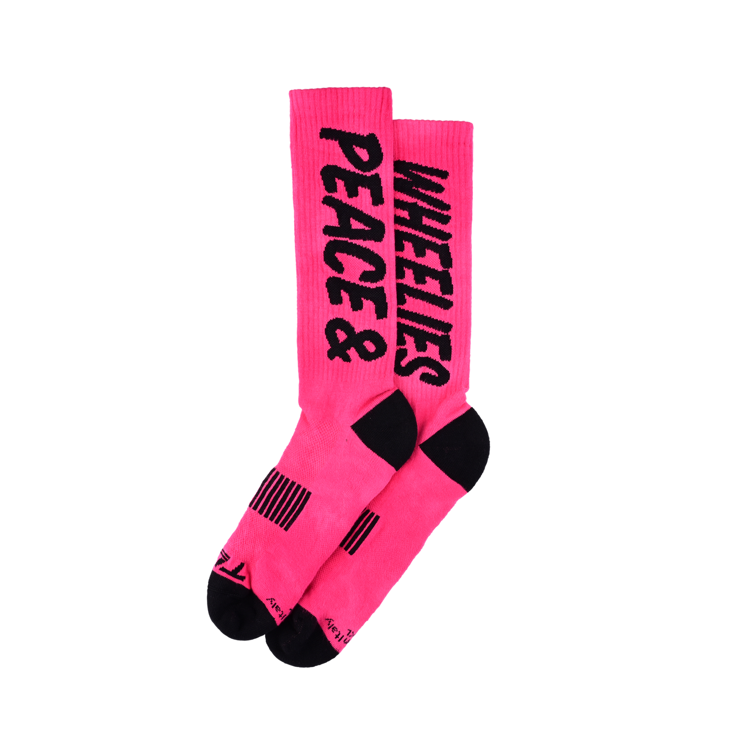 Chaussettes de performance pour hommes Peace &amp; Wheelies Fuchsia