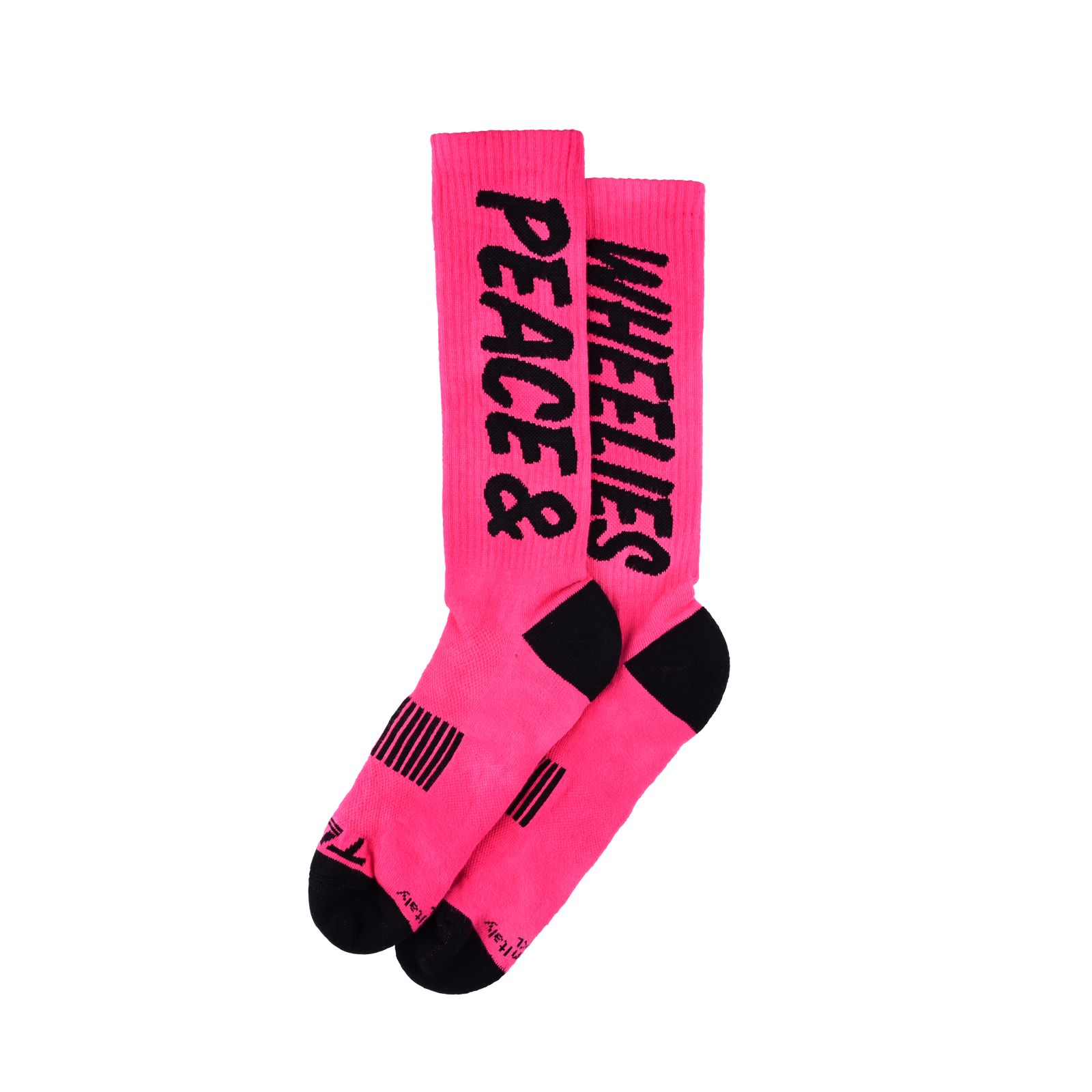 Chaussettes de performance pour hommes Peace &amp; Wheelies Fuchsia