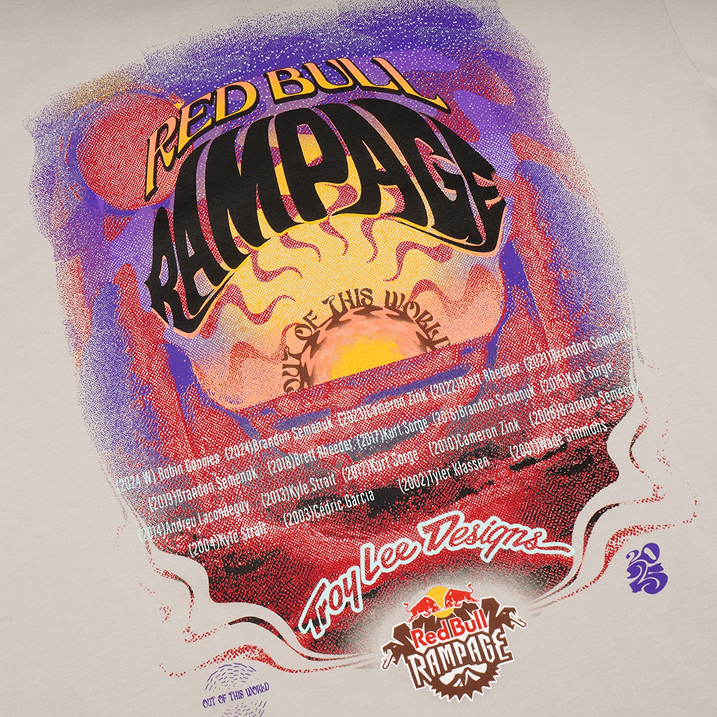 T-shirt à manches courtes Troy Lee Designs X Red Bull Rampage Valley of Gods Bone