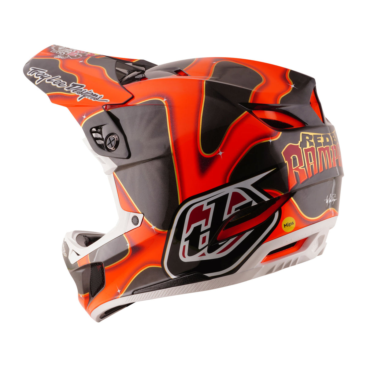 D4 Carbon Helmet Troy Lee Designs X Red Bull Rampage Dreamland Black