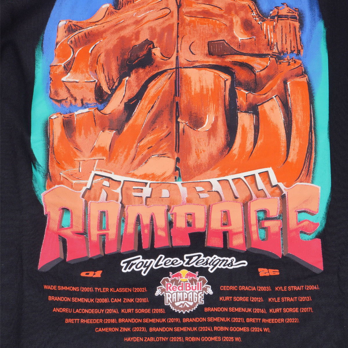 Pullover Hoodie Troy Lee Designs X Red Bull Rampage Dreamland Black