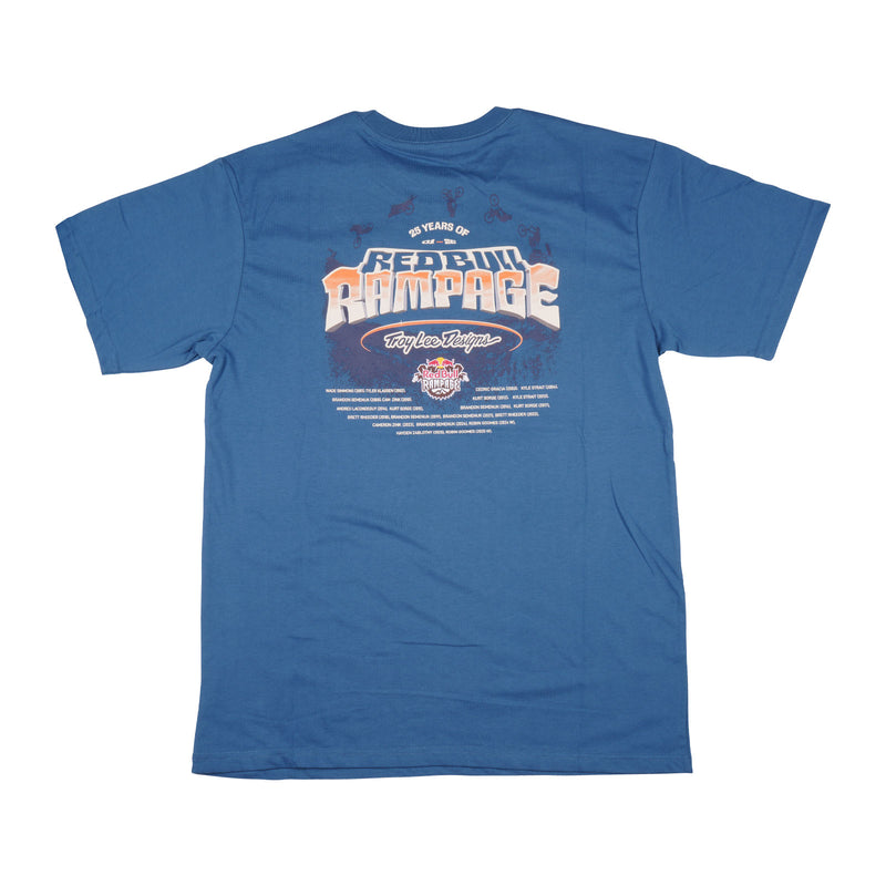 Short Sleeve Tee Troy Lee Designs X Red Bull Rampage Canyon Gap Blue Smoke
