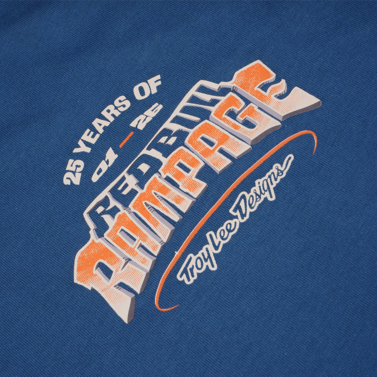 Short Sleeve Tee Troy Lee Designs X Red Bull Rampage Canyon Gap Blue Smoke