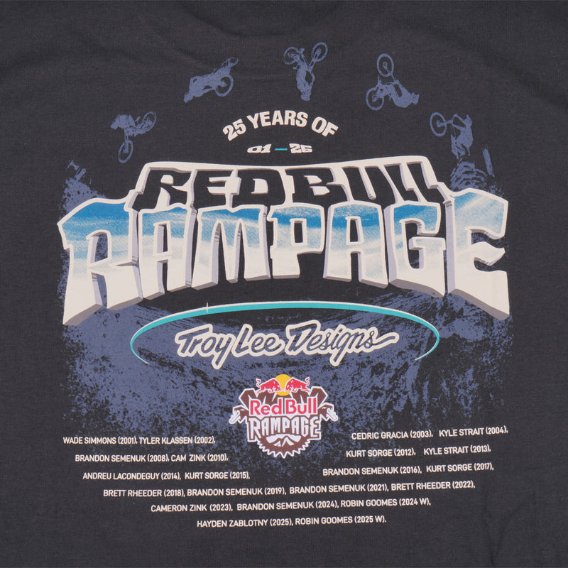 Short Sleeve Tee Troy Lee Designs X Red Bull Rampage Canyon Gap Carbon