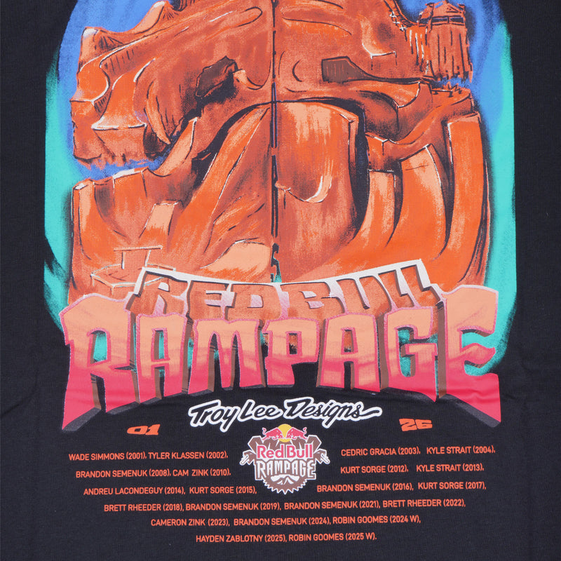 Short Sleeve Tee Troy Lee Designs X Red Bull Rampage Dreamland Black