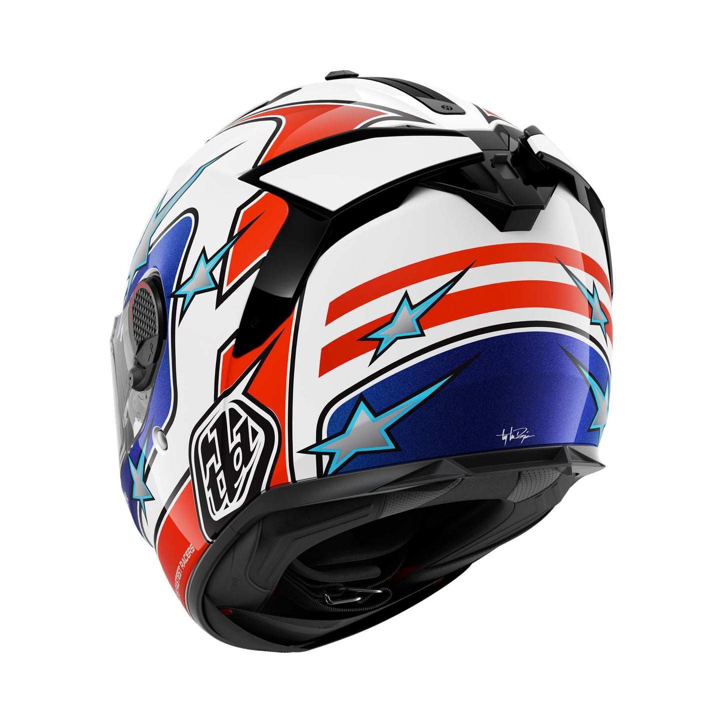 Spartan GT Carbon Full Face Helmet Flagstaff White / Red / Blue