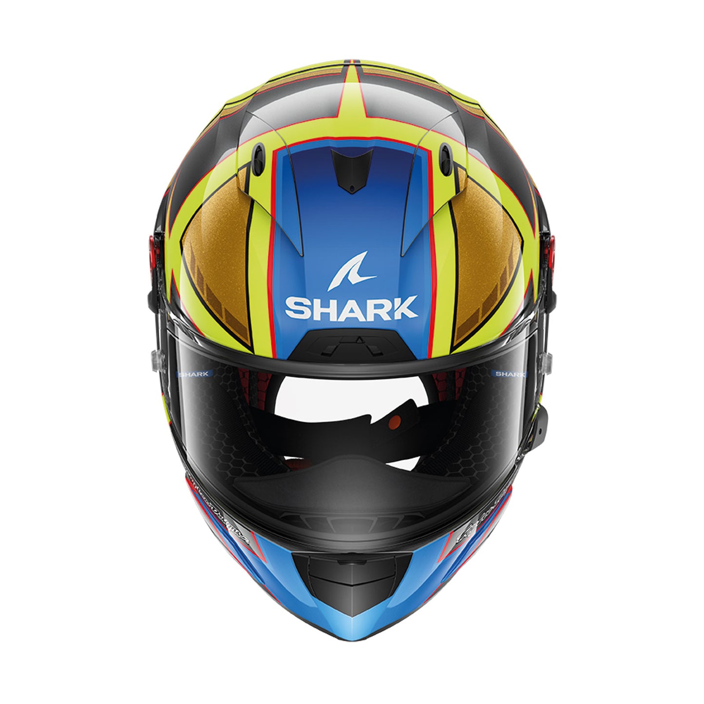 Race-R Pro D Carbon Full Face Helmet Dot/2205 Cam Petersen Anthracite / Yellow / Blue