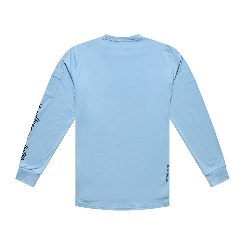 Ruckus Ride LS Tee Waves Dawn Blue