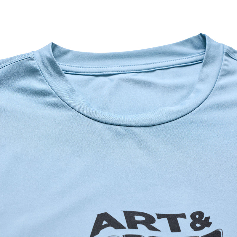 Ruckus Ride LS Tee Waves Dawn Blue
