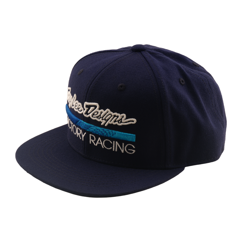 Flat Bill Snapback Troy Lee Designs Factory Racing Navy / Blue