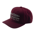 Curved Bill Snapback Troy Lee Designs Factory Racing Burgundy / Gray