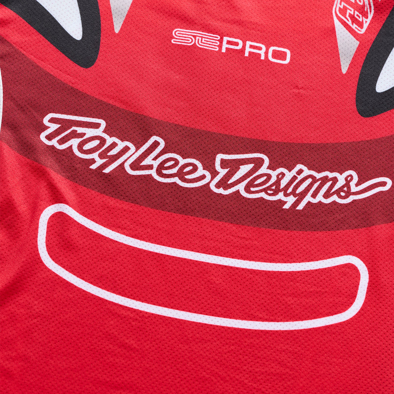 SE Pro LS Jersey Salvo Red / White