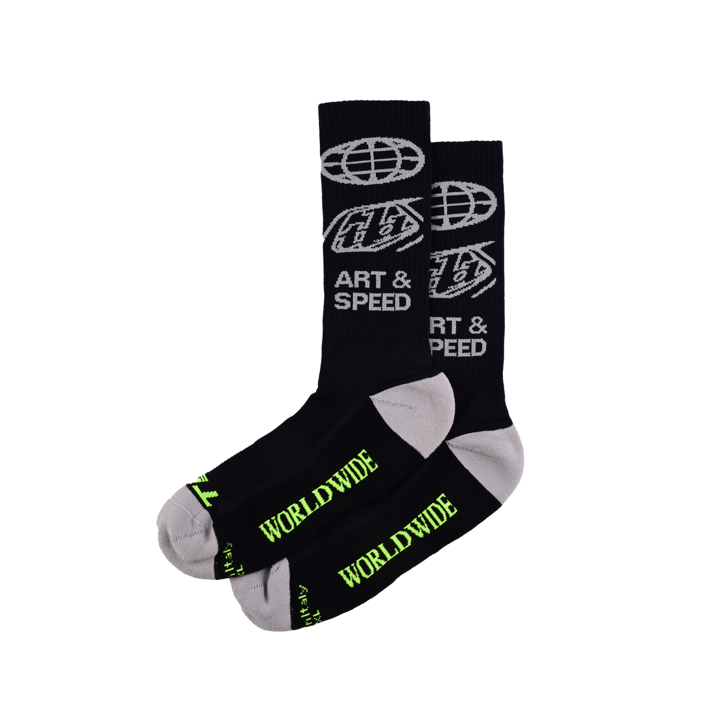 Mens Performance Socks Worldwide Black