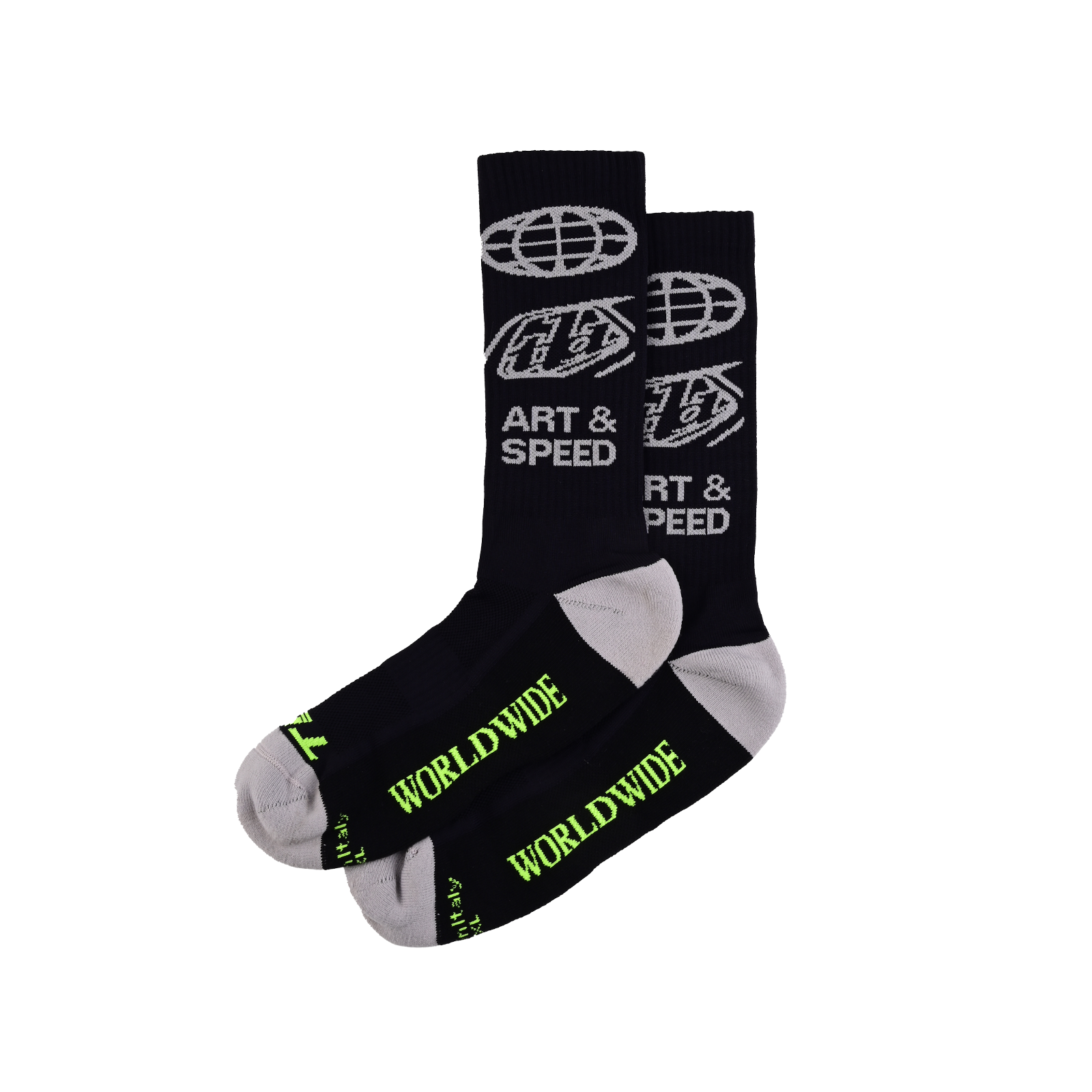 Mens Performance Socks Worldwide Black