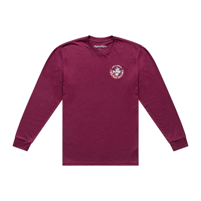 Long Sleeve Tee Carb Club Sangria