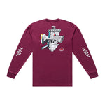 Long Sleeve Tee Carb Club Sangria