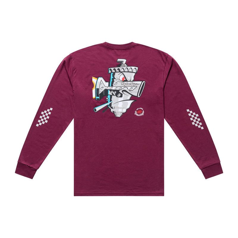 Long Sleeve Tee Carb Club Sangria